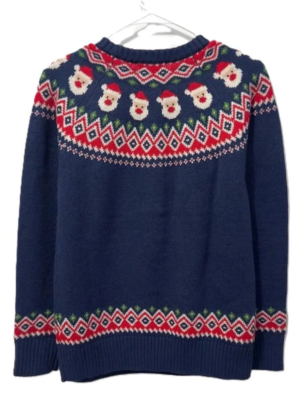 KIEL JAMES PATRICK COZY CABIN SWEATERS RARE SANTA SWEATER CHRISTMAS FAIR ISLE XS - Picture 2 of 11
